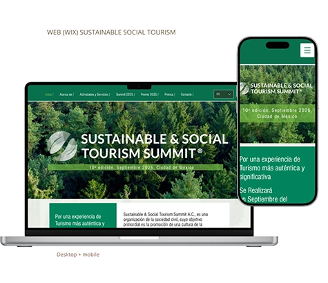Landing page responsive per Sustainable and Social Tourism Summit